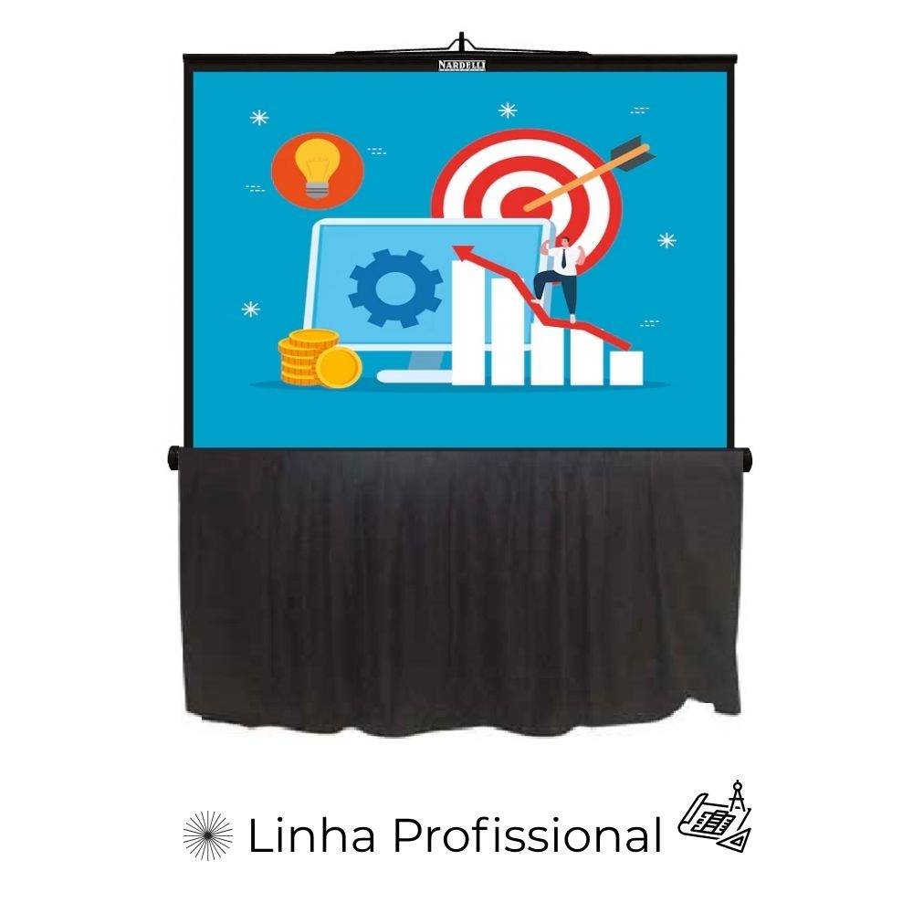 Tela de Projeção Tripé Executiva Linha PRO