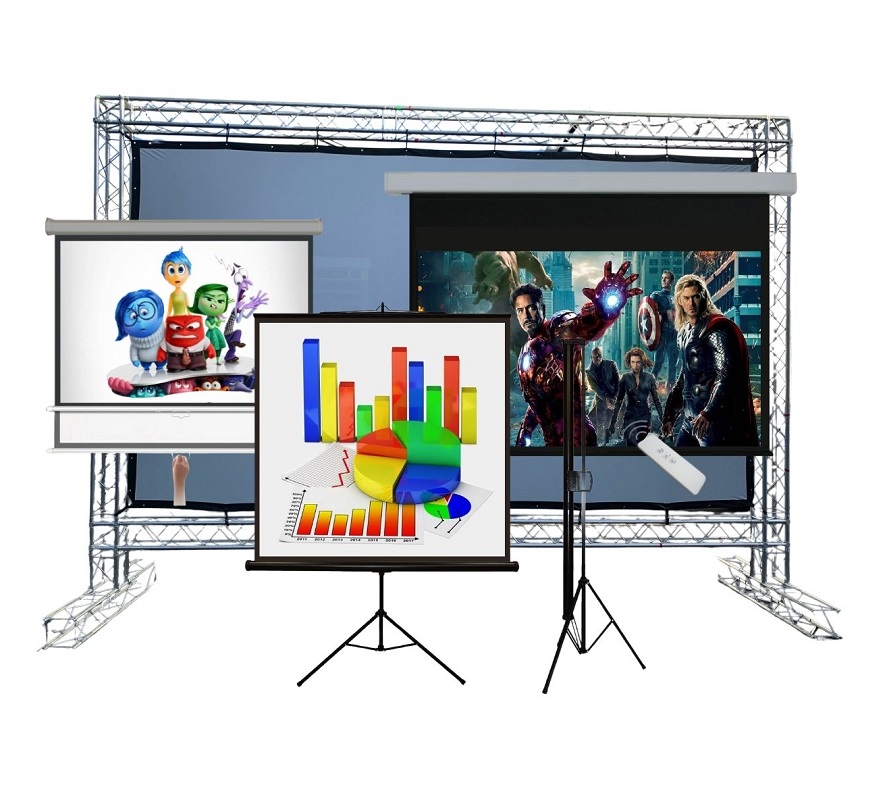 Quais os tipos de Telas de Projeção